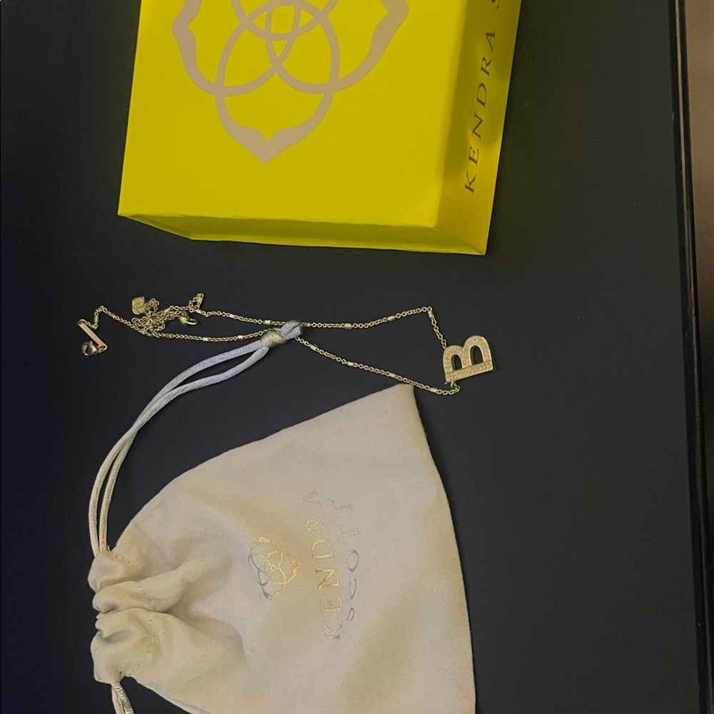 Kendra Scott Gold 'B' Pendant Necklace
